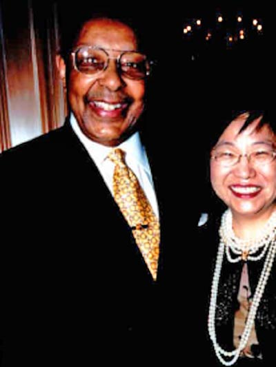 Louis Stokes with Margaret Wong
