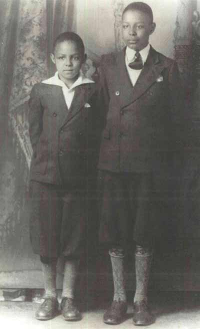 Young Carl and Louis Stokes