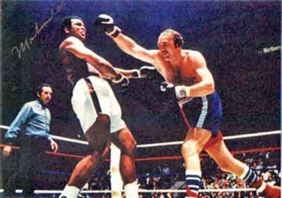 Muhammad Ali and Chuck Wepner - Rocky- at Richfield Coliseum