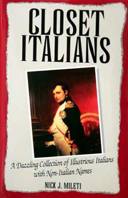 Closet Italians book cover by Nick Mileti