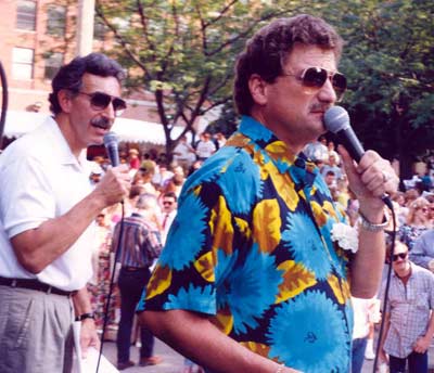 Larry Morrow with John Lanigan in 1992