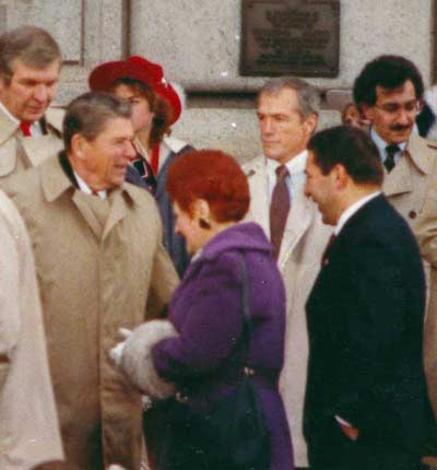 Larry Morrow and Ronald Reagan