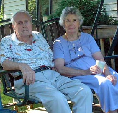 Ed and Helen Mugridge swinging