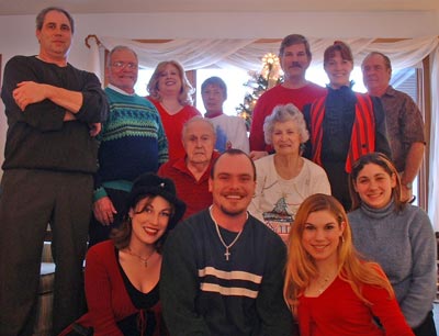 Ed Mugridge family Christmas 2002