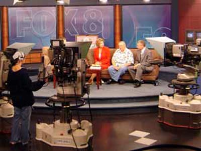 Neil Zurcher on Fox 8 Morning Show set