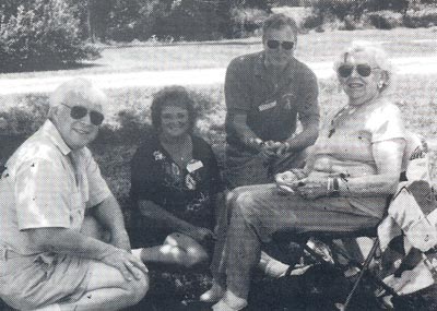 Bill Snyder, Marilyn and Dick Roddie and Paige Palmer at a 1999 Classic Car Club Outing