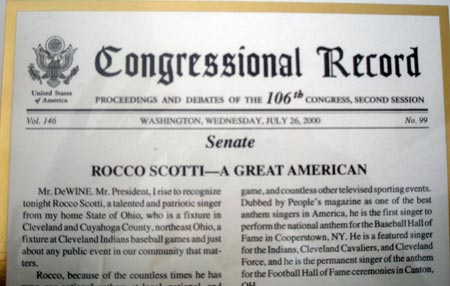 Rocco Scotti in the Congressional Record