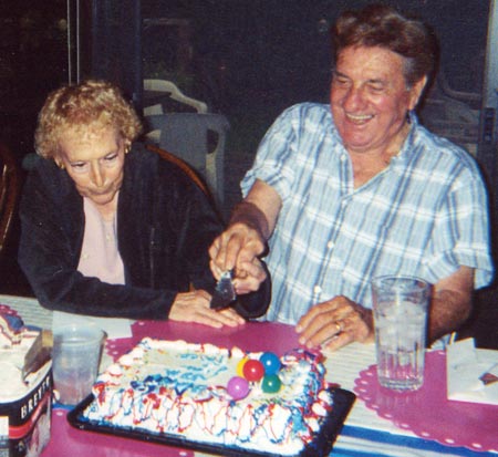 Rocco Scotti celebrating with wife June