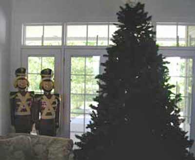 Christmas Tree inside Santa's Hideaway Hollow