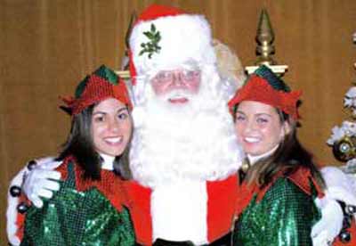 Santa Claus and female elves