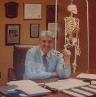 Dr. Ted Castele in CWRU office