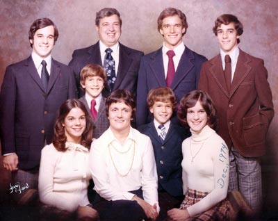 Dr. Ted Castele family in 1974