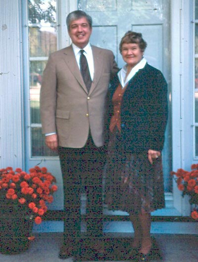 Dr. Ted Castele and his mother