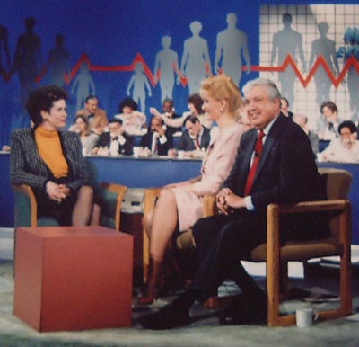 Dr. Ted Castele on set with Wilma Smith