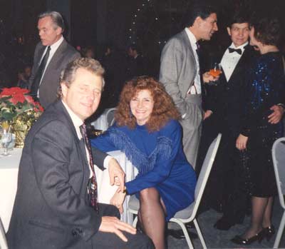 Tim and Cathy Taylor (Dick Goddard, Dennis Kucinich and others in the background)