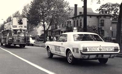 Tim Taylor drove the WHK news cars, a 1965 Mustang, to cover the Hough riots in summer 1966