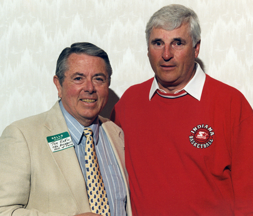 Tom Eakin with Bobby Knight in 1996