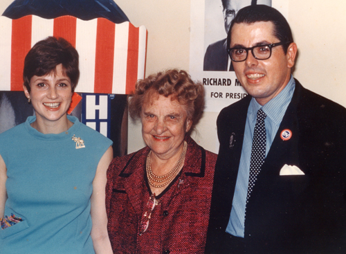 Tom Eakin with Frances P. Bolton, the first woman elected to Congress from Ohio