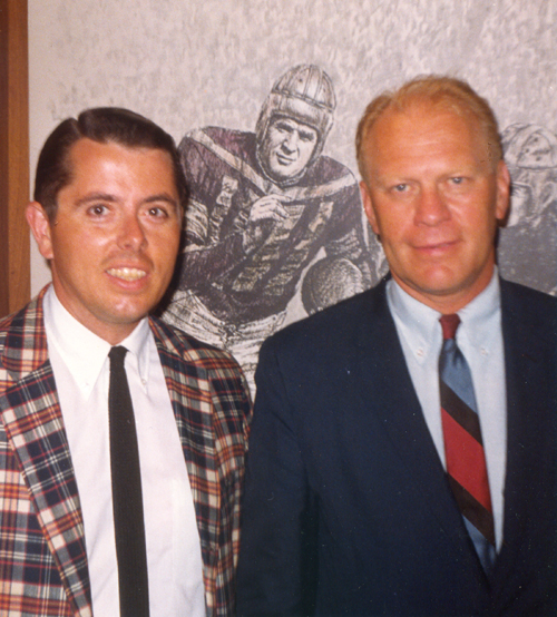 Tom Eakin and President Gerald Ford at The Pro Football Hall of Fame  August 5, 1967