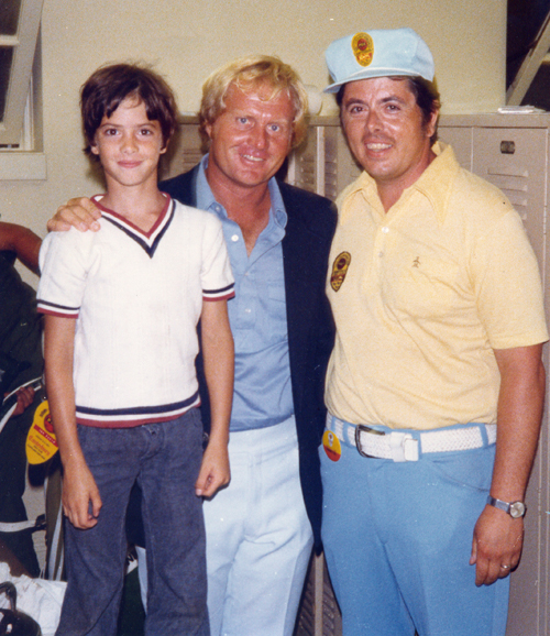 Tommy and Tom Eakin with Jack Nicklaus when Jack won the 1973 PGA at Canterbury
