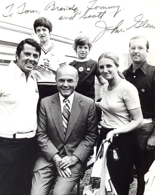 John Glenn and the Eakin family