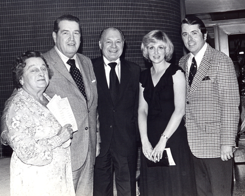 Tom and Brenda Eakin with Dorothy Marshall, Shannon Rodgers, Jerry Silverman - April 21, 1976