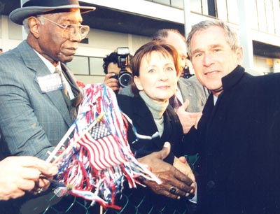 Virgil Brown and President George W. Bush