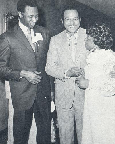 Virgil Brown, Carl Stokes and Lurtissia Brown at the Tribute to Carl Stokes Affair