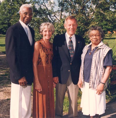 Virgil and Lurtissia Brown with Janet and George Voinovich